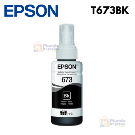 Botella de Tienda EPSON 673BK Negro | Corporación Mundo Negocio