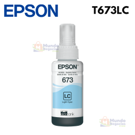 Botella de tinta EPSON 673C Cyan Claro | Corporación Mundo Negocios