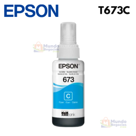 Botella de tinta EPSON 673C Cyan | Corporación Mundo Negocios