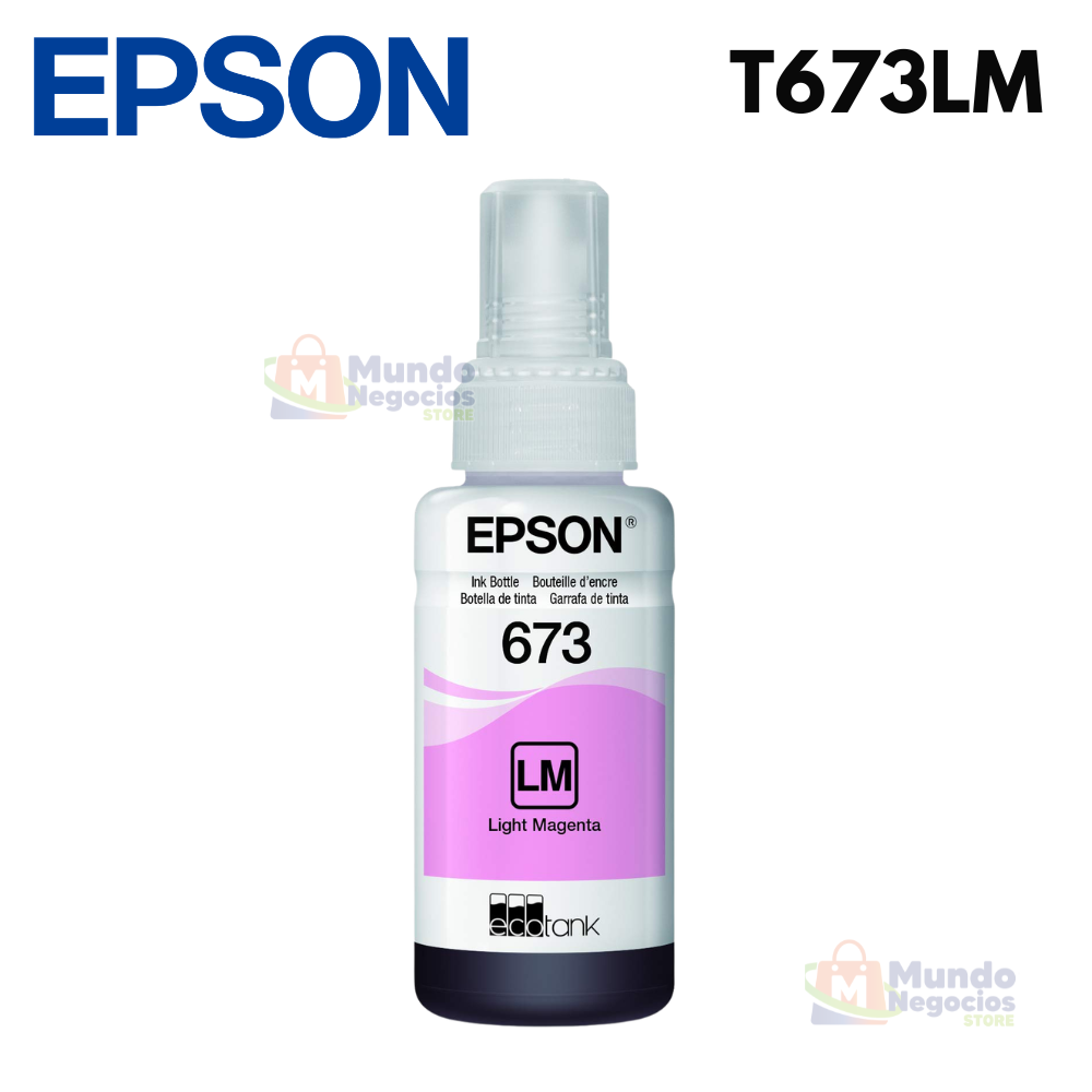 Botella de tinta EPSON 673M Magenta Claro | Corporación Mundo Negocios