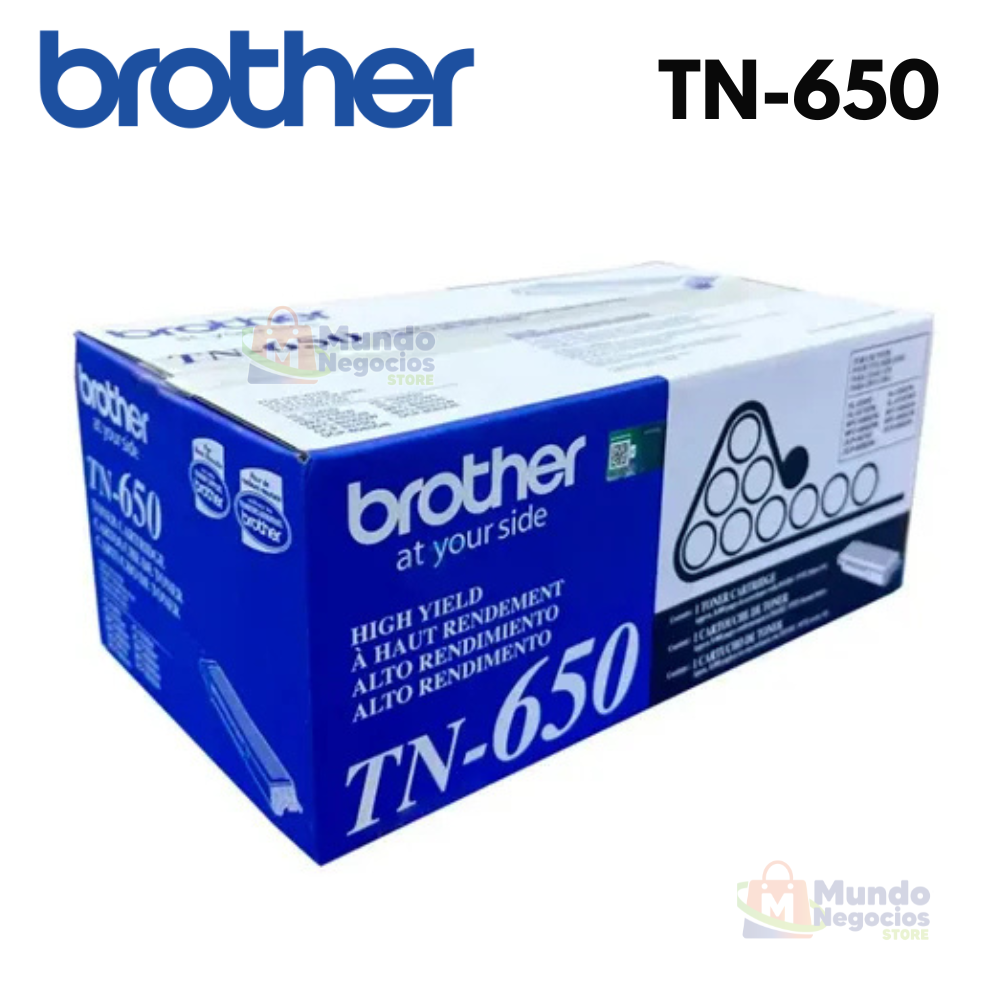 Tóner TN-650 BROTHER de 8,000 páginas | Corporación Mundo Negocios