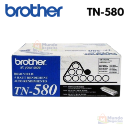 Toner Brother TN-580 Negro Original Rendimiento 7000 Paginas | Corporación Mundo Negocios