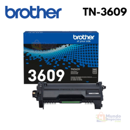 Toner Brother TN-3609 Black 3000 Paginas - MUNDO NEGOCIOS