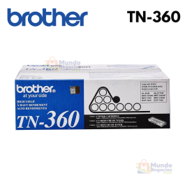 Tóner BROTHER TN-360 BLACK 2,600 páginas | Corporación Mundo Negocios