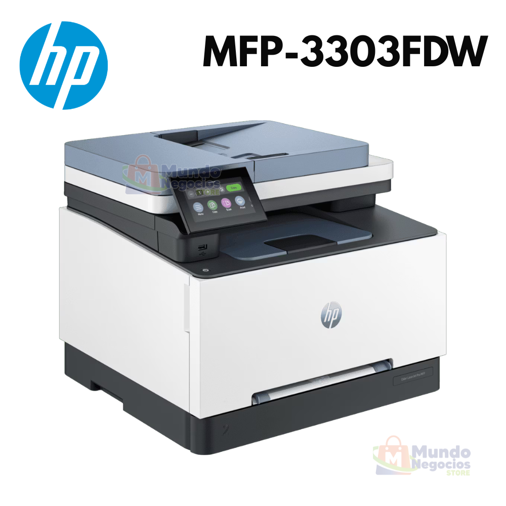 Impresora HP LaserJet Pro MFP 3303fdw color | Corporación Mundo Negocios