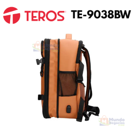 Mochila TEROS con varios cierres TE-9038BW | Corporación Mundo Negocios