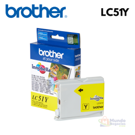 Cartucho tinta BROTHER LC51Y amarillo | Corporación Mundo Negocios