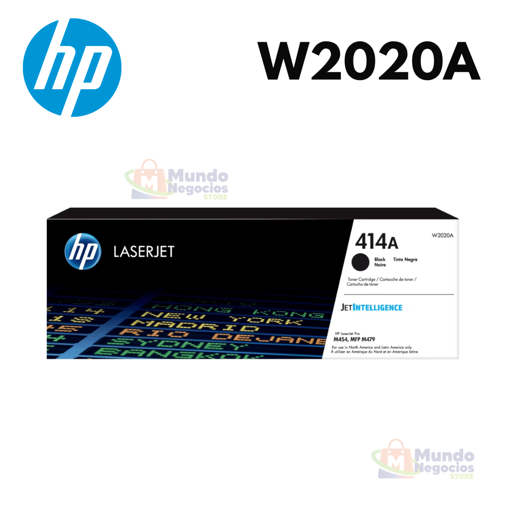 Tóner HP LaserJet 414A BLACK (W2020A) | Corporación Mundo Negocios