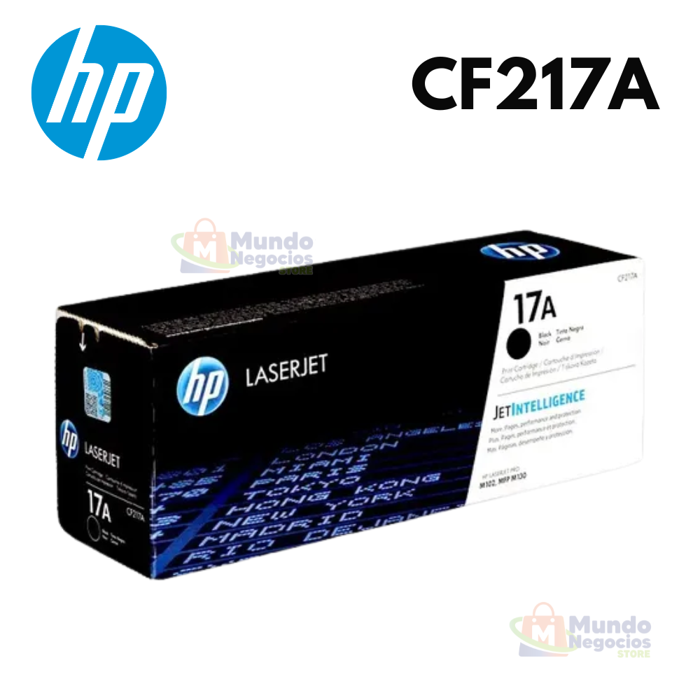 Tóner HP LaserJet 17A BLACK (CF217A)  | Corporación Mundo Negocios