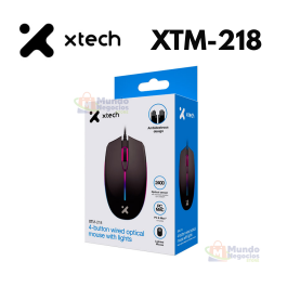 Mouse XTECH óptico cableado con 4 botones XTM-218 | Corporación Mundo Negocios