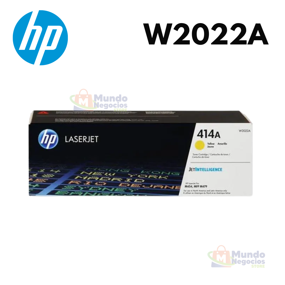 Tóner HP LaserJet 414A YELLOW (W2022A) | Corporación Mundo Negocios