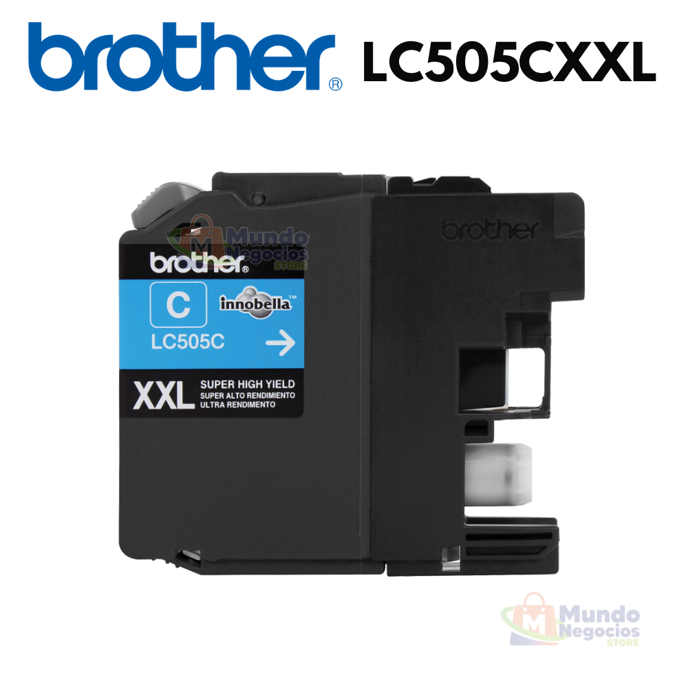 Cartucho Tinta BROTHER LC505CXXL CYAN | Corporación Mundo Negocios