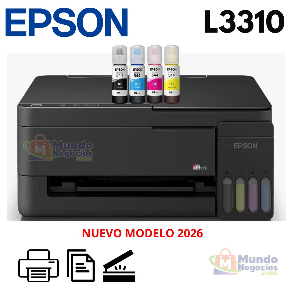 Impresora Multifuncional Epson EcoTank L3310 USB | Mundo Negocios Store