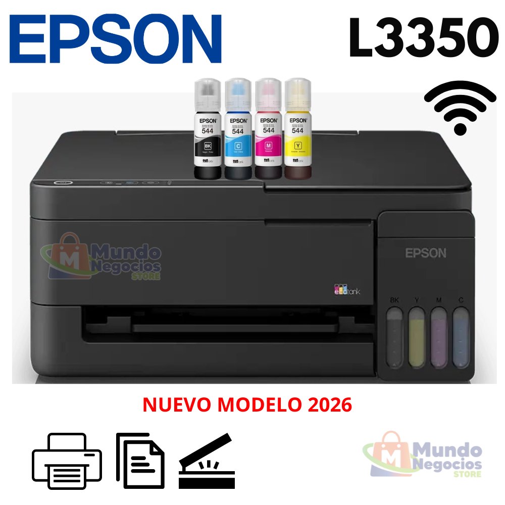 Impresora Multofuncional Epson EcoTank L3350 WiFi | Mundo Negocios Store