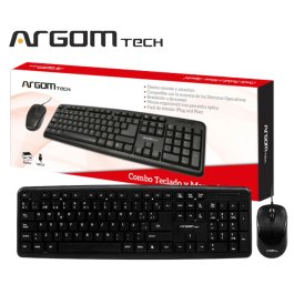 Combo Argom Arg-Kb-7418 Teclado Y Mouse Usb 2.0 - Mundo Negocios